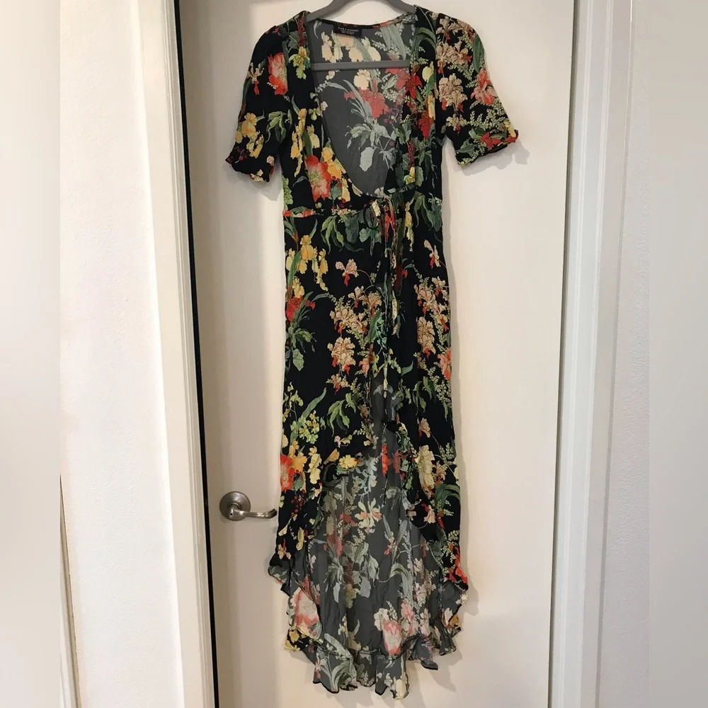 Zara floral maxi dress SZ S